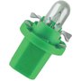 Lâmpada Amarela T5 Esmagada Pequena C/ Base Verde 2W Avulso 12V