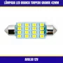 Lâmpada Led Branco Torpedo Médio 36MM 16 Gotas Avulso 12V