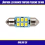 Lâmpada Led Branco Torpedo Pequeno 29 MM Avulso 12V