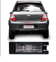 Lanterna de Placa Corsa Meriva Astra Novo Vectra Montana Spin Cruze Cobalt Agile

