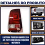 Lanterna Traseira Amarok 2014 a 2022 Fundo Escuro Com Neblina Esquerda Motorista Modelo Arteb FITAM