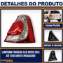 Lanterna Traseira Clio Hatch 2013 a 2016 Carcaça Preta Direita - FITAM