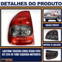Lanterna Traseira Corsa Sedan 2000 a 2010 Ré Fumê Esquerda - FITAM
