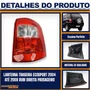 Lanterna Traseira ecosport 2004 a 2008 rubi direita FITAM