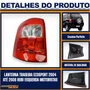 Lanterna Traseira Ecosport 2004 a 2008 Rubi Esquerda - FITAM