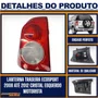 Lanterna Traseira Ecosport 2008 a 2012 Cristal Esquerda 