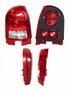 Lanterna Traseira Gol G4 2006 a 2014 Carcaca Vermelha Bicolor Cristal Lado Direito Passageiro FITAM 