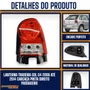 Lanterna Traseira Gol G4 2006 Até 2014 Carcaça Preta Cistal Direita Passageiro - FITAM