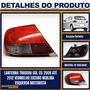 Lanterna Traseira Gol G5 2008 a 2012 Vermelho Escuro com Neblina Lado Esquerdo FITAM   
