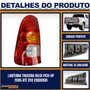 Lanterna Traseira Hilux Pick up 2005 a 2011 Tricolor Lado Esquerdo Motorista - FITAM