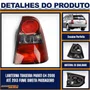 Lanterna Traseira Parati G4 2006 a 2013 Bicolor Carcaça Preta Ré Fumê Lado Direito - FITAM