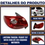 Lanterna Traseira Peugeot 207 Hatch 2008 a 2011 Lado Esquerdo Motorista - FITAM