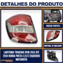 Lanterna Traseira Spin LT LTZ 2013 a 2018 Borda Preta Lado Esquerdo Motorista FITAM