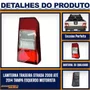 Lanterna Traseira Strada 2008 a 2014 Tampa Esquerda Motorista FITAM
