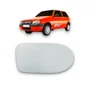 Lente C/ Base Refil Retrovisor Grande Uno Quadrado Direito