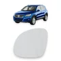 Lente Refil Retrovisor Tiguan 2009 a 2014 Lado Esquerdo