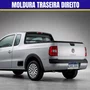 Moldura Parachoque Traseiro Saveiro G5 G6 Trend/Trooper 2010 a 2016 Direito