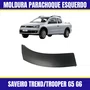 Moldura Parachoque Traseiro Saveiro G5 G6 Trend/Trooper 2010 a 2016 Esquerdo