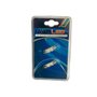 Par Lâmpada Led Branco Torpedo Médio 36MM 4 Gotas 12V