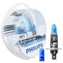 Par Lâmpada Super Branca H1 Crystal Vision Ultra 55W T10 Brinde PHILIPS