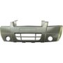 Parachoque Dianteiro Ecosport 2003 a 2007 Preto Liso Com Furo de Farol Milha 