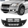Parachoque Dianteiro Strada Working 2009 a 2013 Com Furo Milha e Furo Lateral Preto Liso 