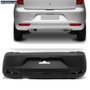 Parachoque Traseiro Fox 2011 a 2014 Preto Liso