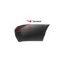 Ponteira Parachoque Traseiro Saveiro G5 G6 2008 a 2016 Preto Liso Direito Caroneiro Exceto Linha Cross