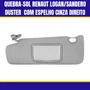 Quebra-Sol Renaut Logan/Sandero 2008 a 2020 Duster 2012 a 2020 Com Espelho Cinza Direito