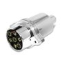 Tomada Macho Engate Reboque Cromada 6 Polos Redonda 12v 